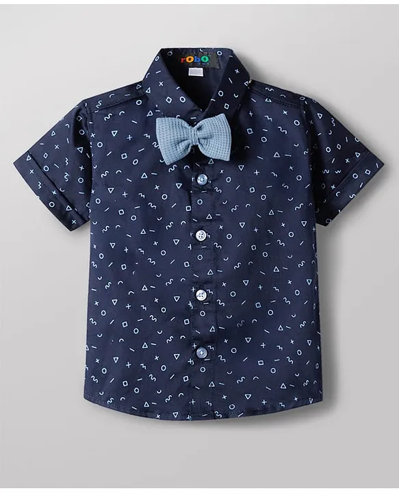 Buy Robo Fry Cotton Woven Half Sleeves Printed Shirt & Shorts Set