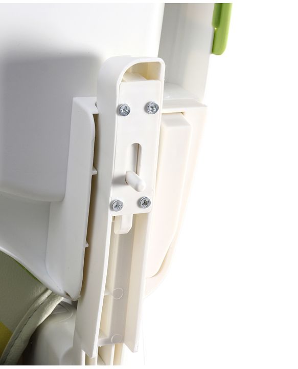 Babyhug 4 in 1 multifunctional Baby High Chair with Adjustable Backrest - Green| Adjustable Footrest & 5 level Seat Height| Compact Fold| Swivel Wheels with Lock|Double Food Tray| Removable PU Cushion