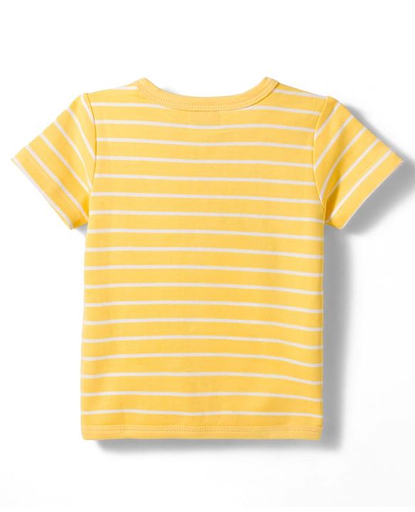 Babyhug 100% Cotton Knit Antibacterial Half Sleeves Animal Printed & Striped Jhablas Pack Of 3 - Multicolour