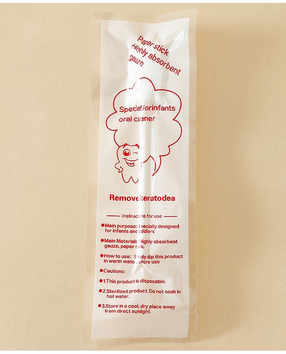 Babyhug Baby Oral Cleaning Swabs - 40 Pieces| Gentle Disposable Mouth Swabs| Gum & Tongue Cleaning| Hygienic Mono Packs