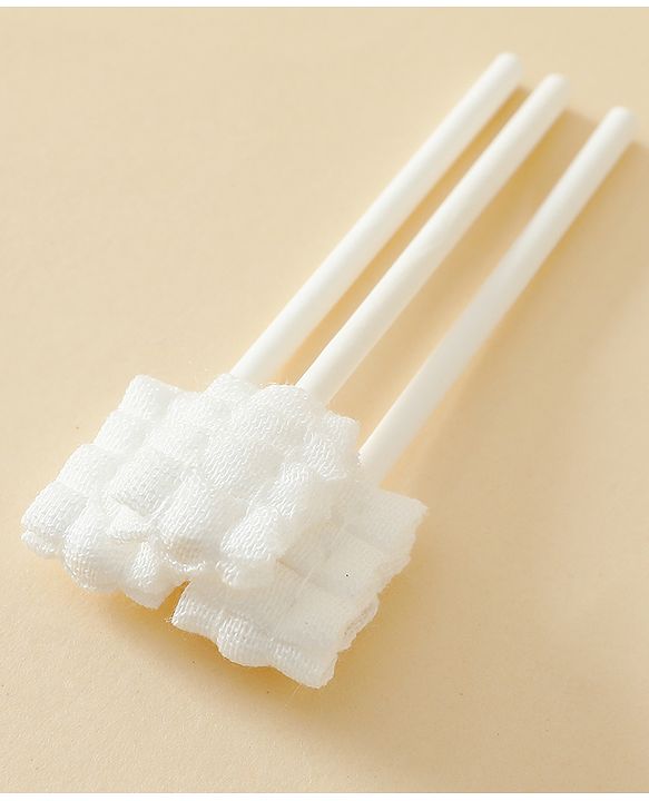 Babyhug Baby Oral Cleaning Swabs - 40 Pieces| Gentle Disposable Mouth Swabs| Gum & Tongue Cleaning| Hygienic Mono Packs