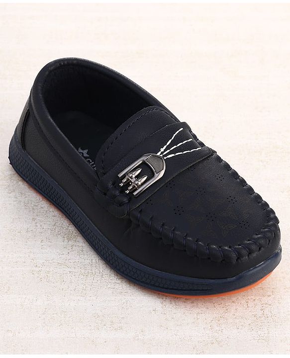Cute Walk by Babyhug Slip On Loafers - Navy Blue