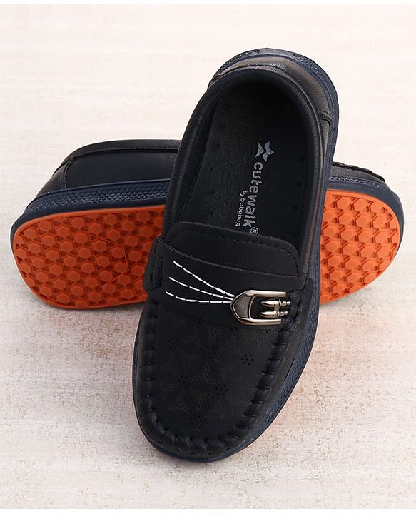 Cute Walk by Babyhug Slip On Loafers - Navy Blue