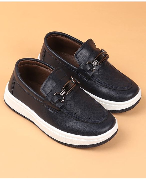 Cute Walk by Babyhug Slip On Solid Colour Loafers - Navy Blue
