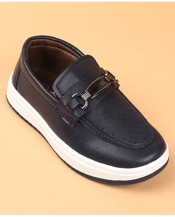 Cute Walk by Babyhug Slip On Solid Colour Loafers - Navy Blue