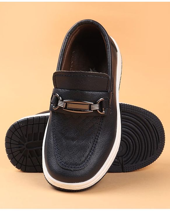 Cute Walk by Babyhug Slip On Solid Colour Loafers - Navy Blue