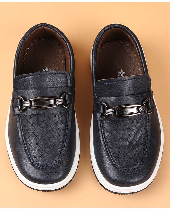 Cute Walk by Babyhug Slip On Solid Colour Loafers - Navy Blue
