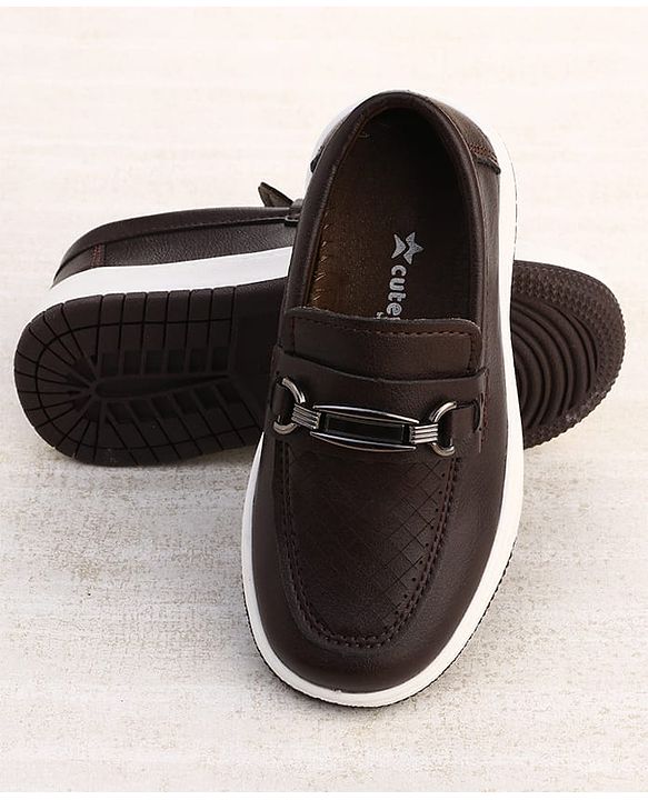 Cute Walk by Babyhug Slip On Solid Colour Loafers - Navy Blue