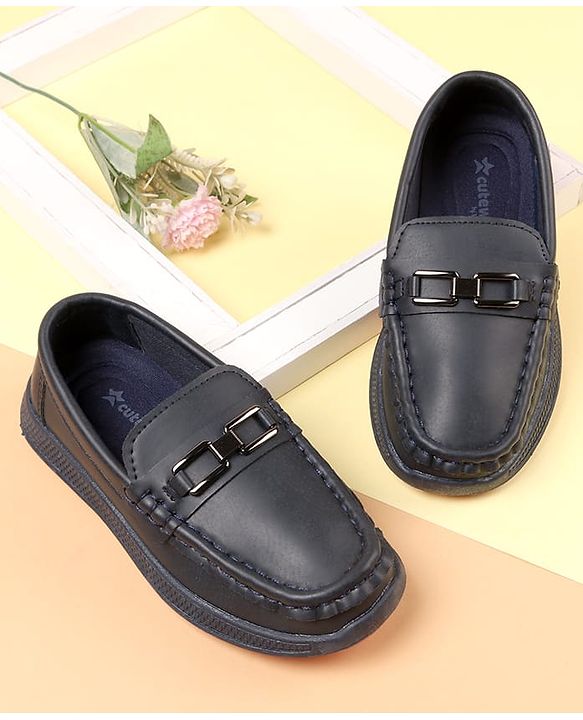 Cute Walk by Babyhug Slip On Solid Color Loafers - Brown