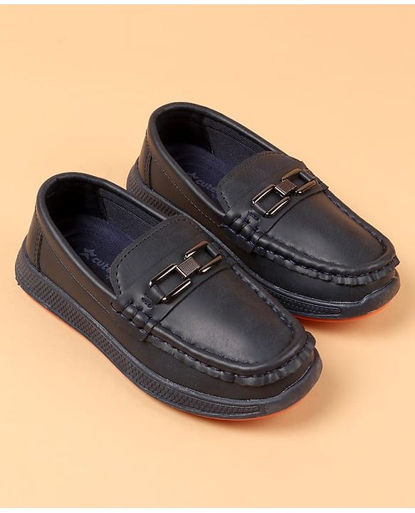 Cute Walk by Babyhug Slip On Solid Color Loafers - Brown