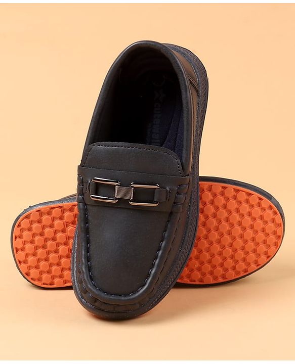 Cute Walk by Babyhug Slip On Solid Color Loafers - Brown