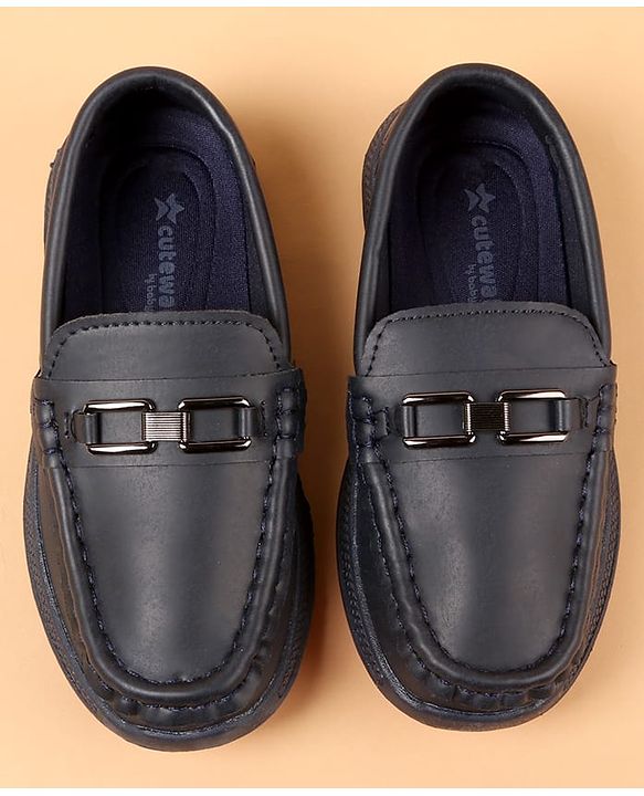 Cute Walk by Babyhug Slip On Solid Color Loafers - Brown