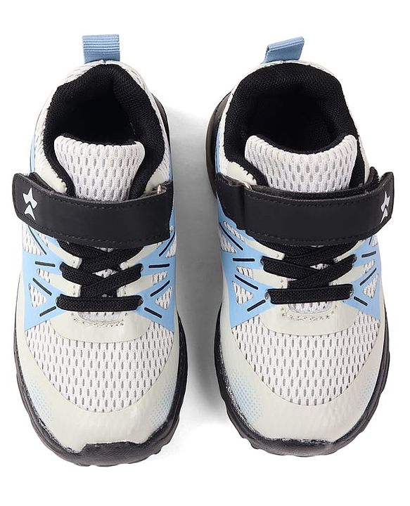 Cute Walk by Babyhug Solid Colour Sneaker Shoes with Velcro Closure - Black