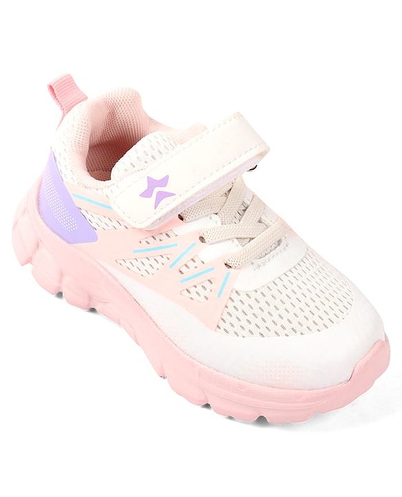 Cute Walk by Babyhug Solid Colour Sneaker Shoes with Velcro Closure - Black