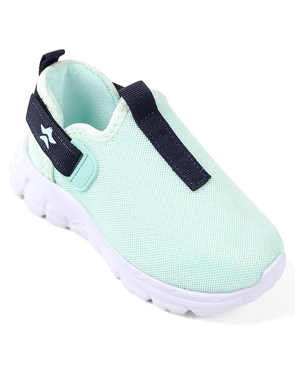 Cute Walk by Babyhug Solid Colour Sneaker Shoes with Velcro Closure - Aqua Blue