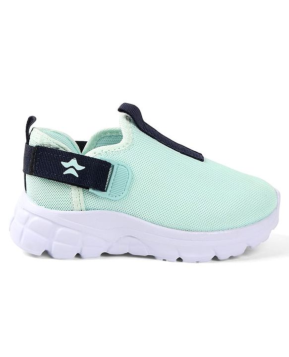 Cute Walk by Babyhug Solid Colour Sneaker Shoes with Velcro Closure - Aqua Blue