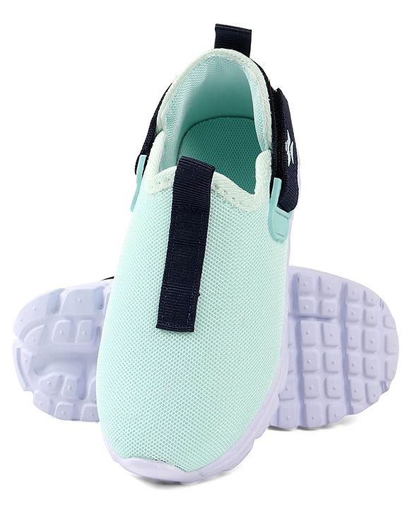 Cute Walk by Babyhug Solid Colour Sneaker Shoes with Velcro Closure - Aqua Blue