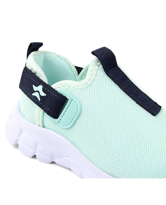 Cute Walk by Babyhug Solid Colour Sneaker Shoes with Velcro Closure - Aqua Blue