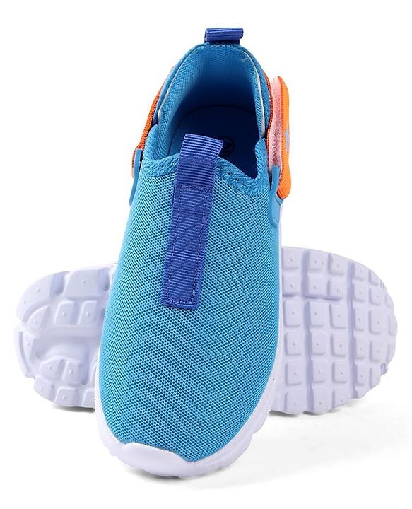 Cute Walk by Babyhug Solid Colour Sneaker Shoes with Velcro Closure - Aqua Blue