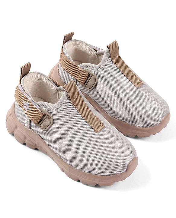 Cute Walk by Babyhug Solid Colour Sneaker Shoes with Velcro Closure - Aqua Blue