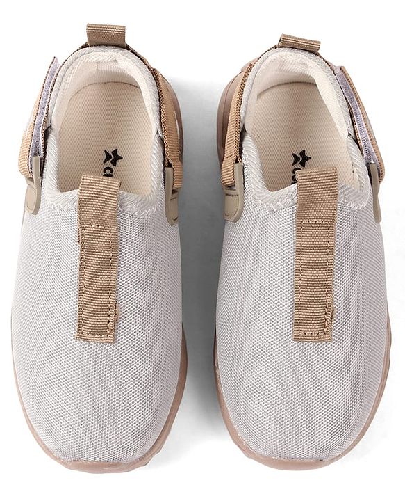 Cute Walk by Babyhug Solid Colour Sneaker Shoes with Velcro Closure - Aqua Blue
