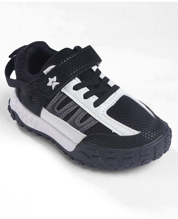 Cute Walk by Babyhug  Velcro Closure Sneaker Shoes - Black