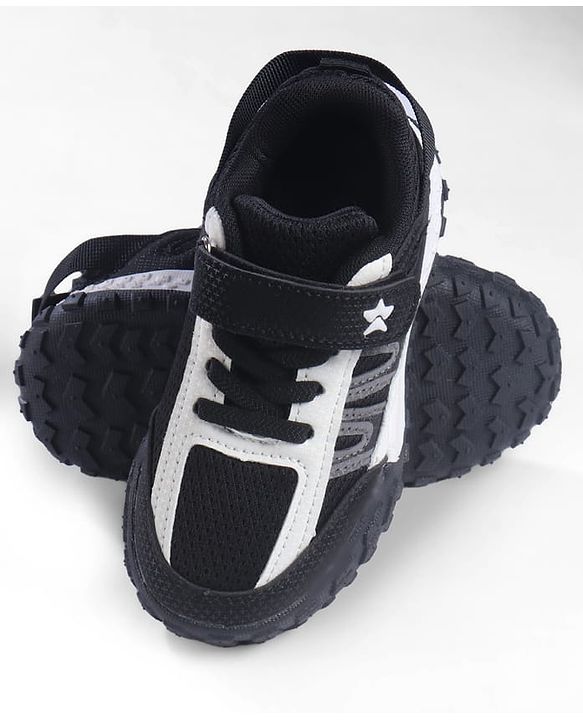 Cute Walk by Babyhug  Velcro Closure Sneaker Shoes - Black