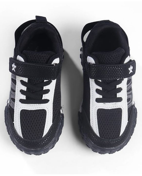 Cute Walk by Babyhug  Velcro Closure Sneaker Shoes - Black