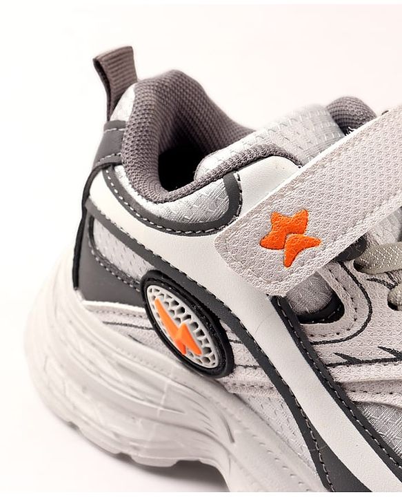 Cute Walk by Babyhug Velcro Closure Sneaker Shoes - Grey
