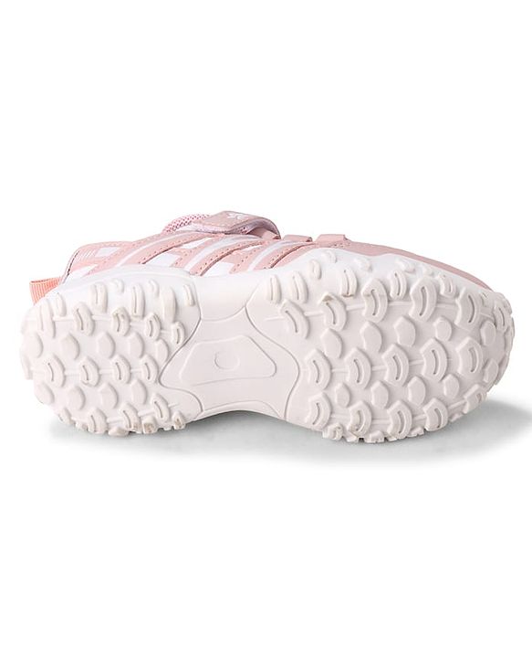 Cute Walk by Babyhug Velcro Closure with Floral Design Sneaker Shoes - Pink