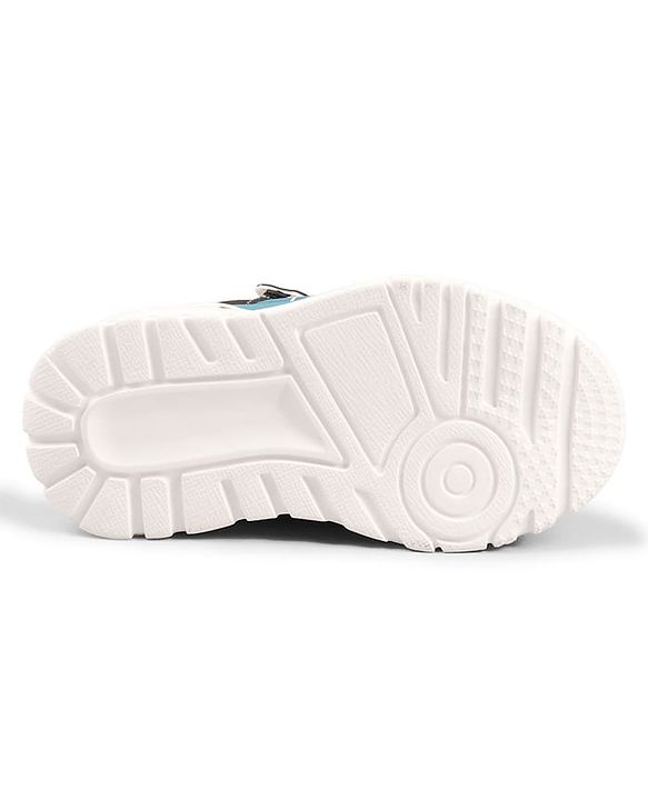 Cute Walk by Babyhug Velcro Closure Solid Color Sneakers Shoes - Teal Blue