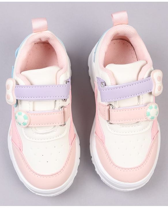 Cute Walk by Babyhug Velcro Closure Solid Color Sneakers Shoes - Teal Blue