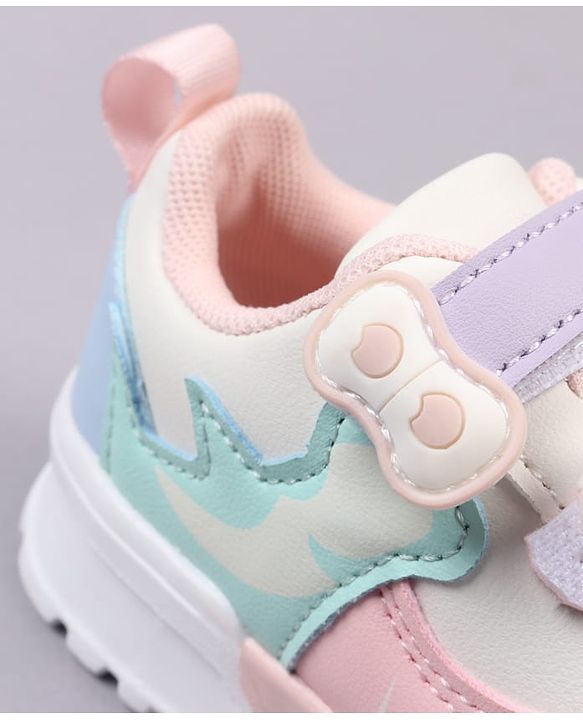Cute Walk by Babyhug Velcro Closure Solid Color Sneakers Shoes - Teal Blue