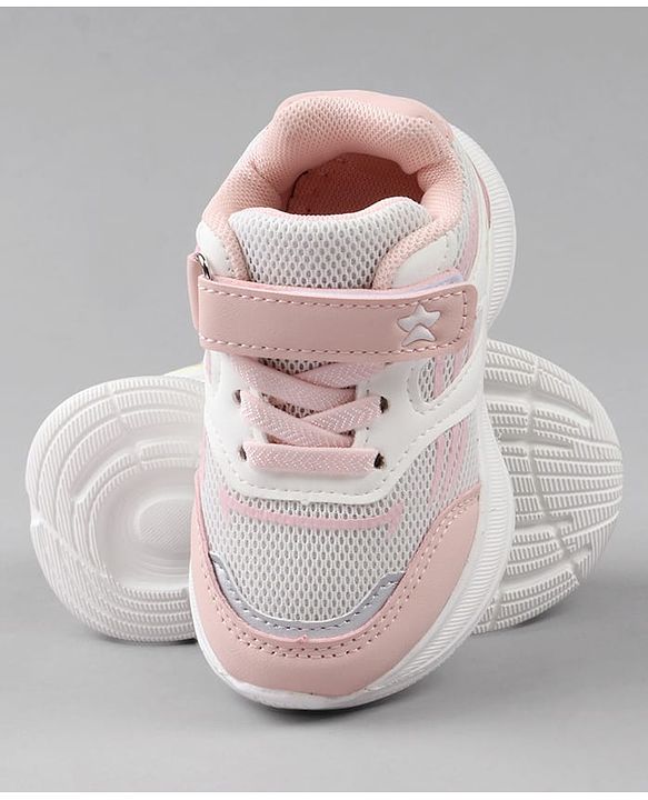 Cute Walk by Babyhug Closure Sneakers with Cute Print - Pink