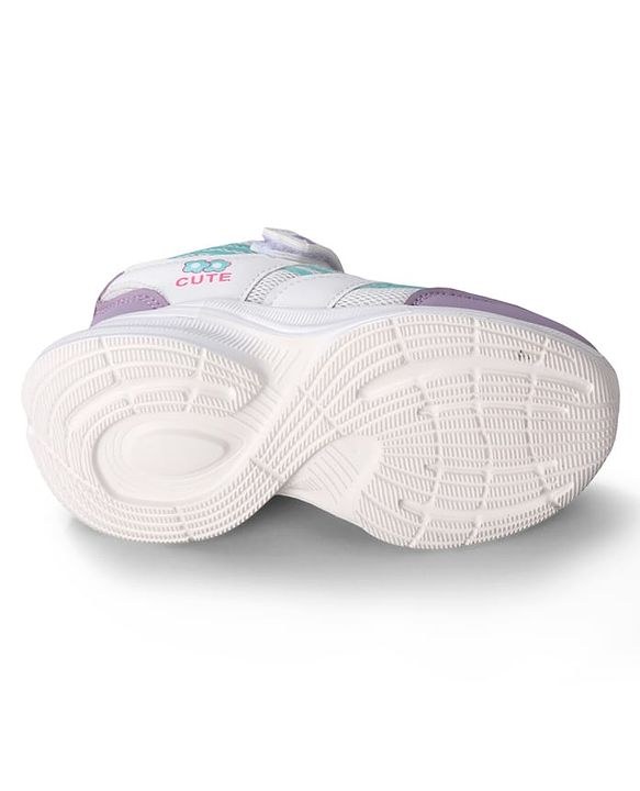 Cute Walk by Babyhug Closure Sneakers with Cute Print - Pink