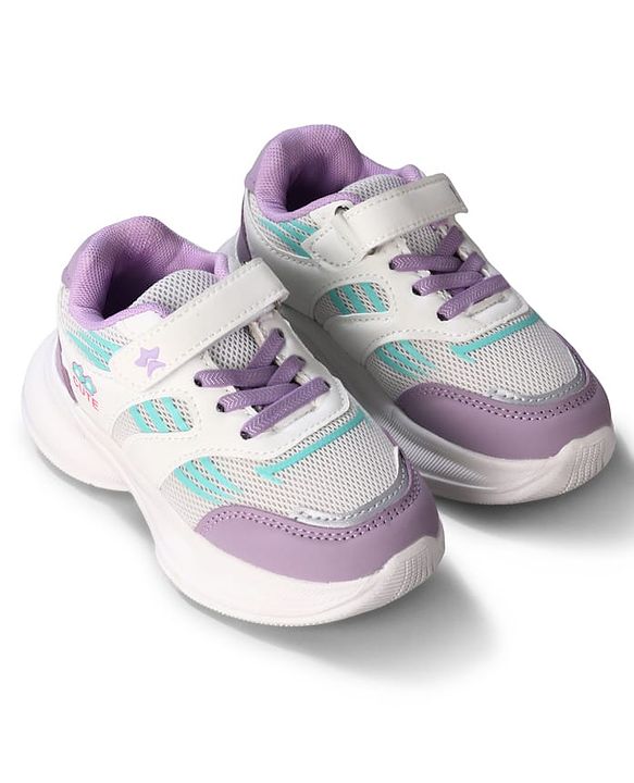 Cute Walk by Babyhug Closure Sneakers with Cute Print - Pink