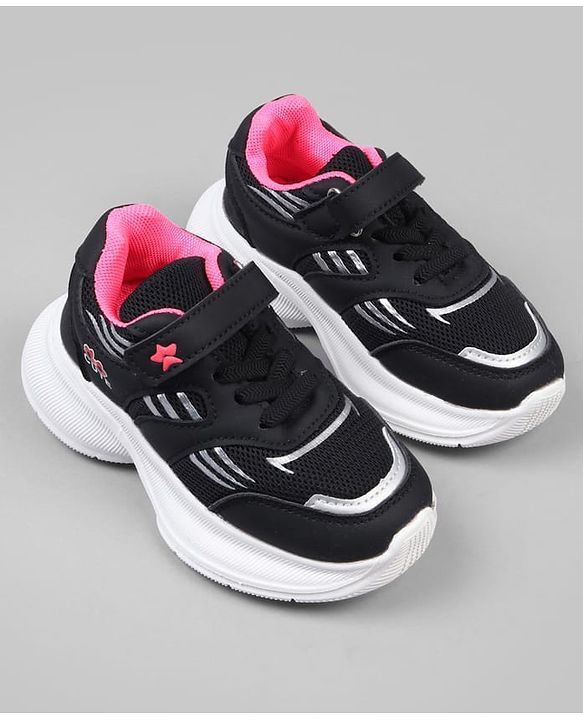 Cute Walk by Babyhug Closure Sneakers with Cute Print - Pink