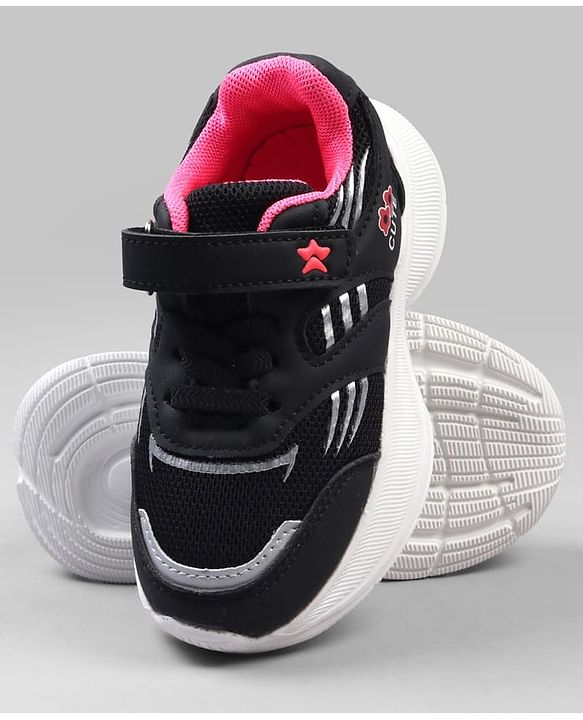 Cute Walk by Babyhug Closure Sneakers with Cute Print - Pink