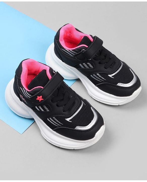 Cute Walk by Babyhug Closure Sneakers with Cute Print - Pink