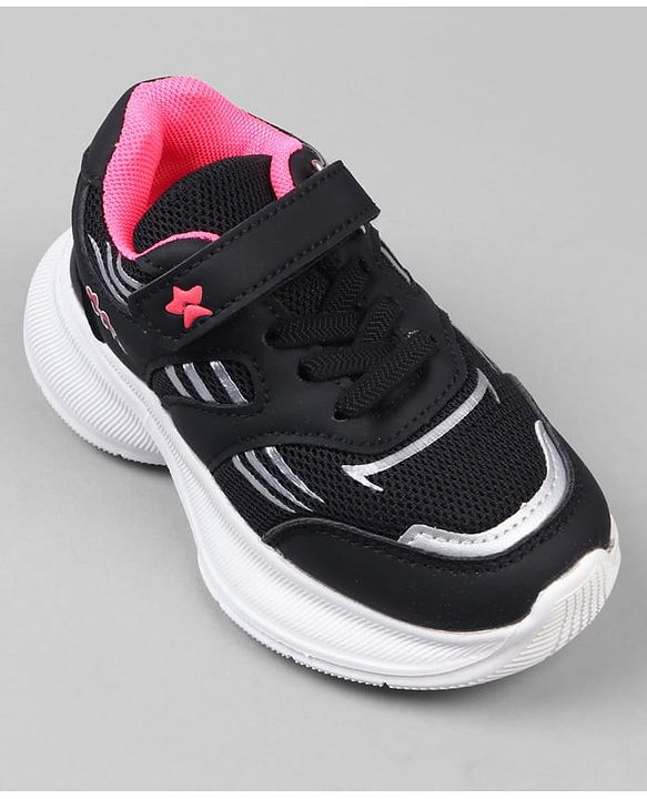 Cute Walk by Babyhug Closure Sneakers with Cute Print - Pink