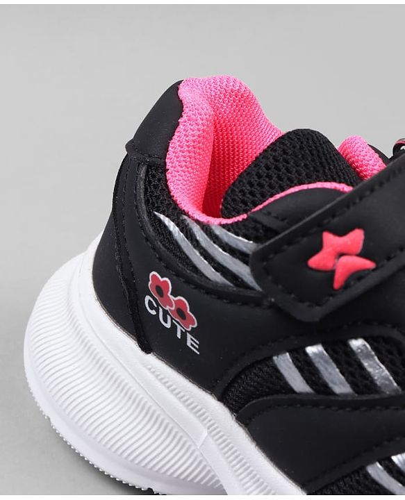 Cute Walk by Babyhug Closure Sneakers with Cute Print - Pink