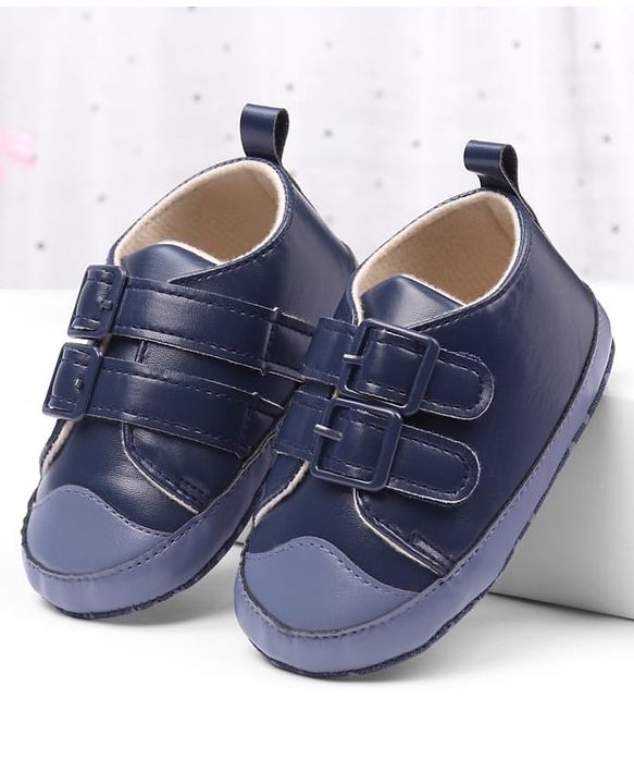 Cute Walk by Babyhug Velcro Closure Solid Colour Booties -Beige