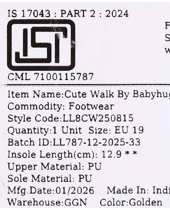 Cute Walk by Babyhug Velcro Closure Booties with Glitter Print & Floral Applique - Silver