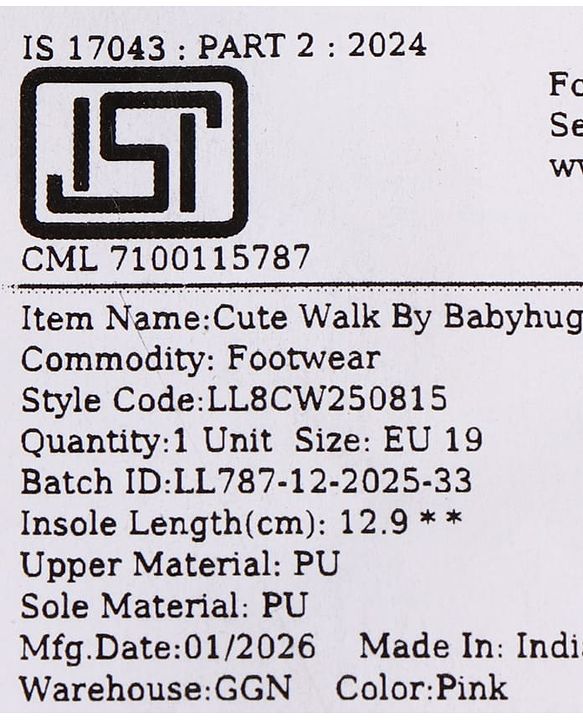 Cute Walk by Babyhug Velcro Closure Booties with Glitter Print & Floral Applique - Silver