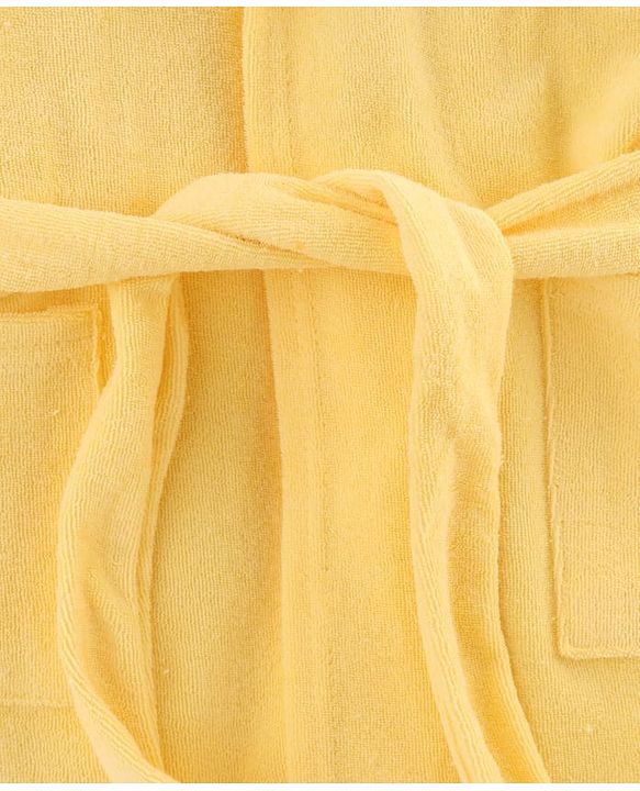 Babyhug Disney Terry Knit Full Sleeves Hooded Bath Robe with Pockets & Winnie the Pooh Graphic - Yellow