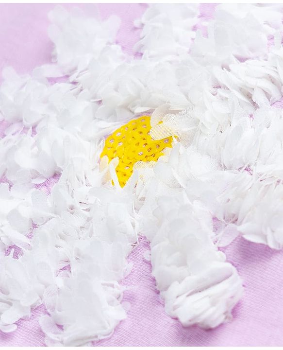 Babyhug Cotton Knit Half Sleeves T-Shirt with Sequin Detailing - Multicolor