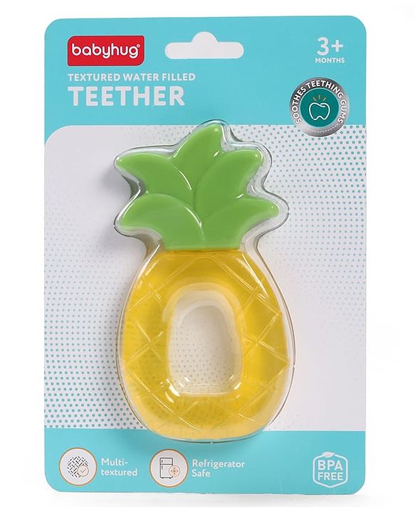 Babyhug Water Filled Teddy Shape Teether - Green