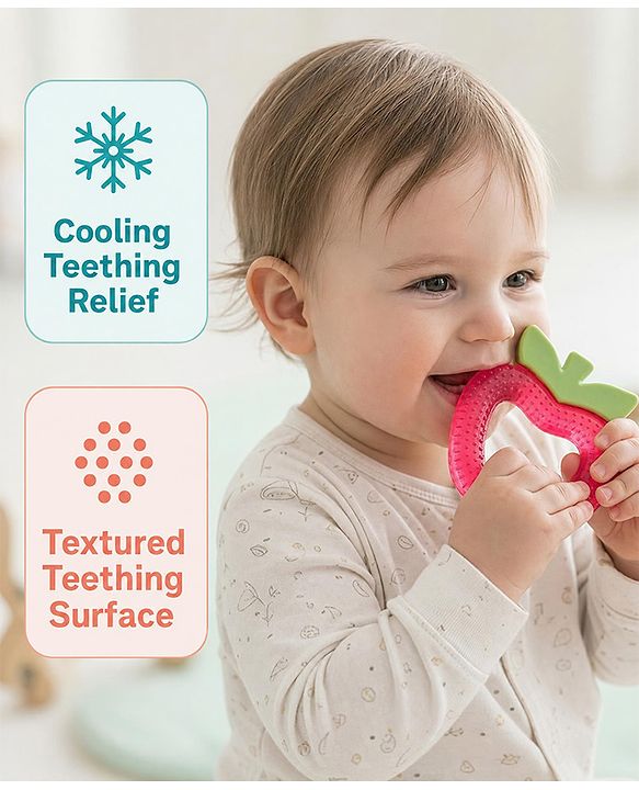 Babyhug Water Filled Teddy Shape Teether - Green