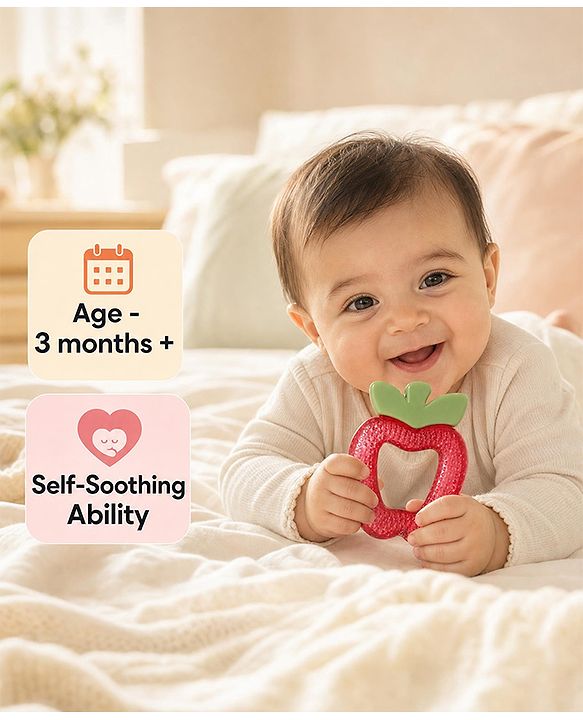 Babyhug Water Filled Teddy Shape Teether - Green