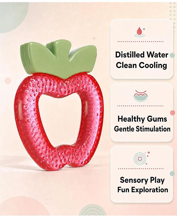 Babyhug Water Filled Teddy Shape Teether - Green